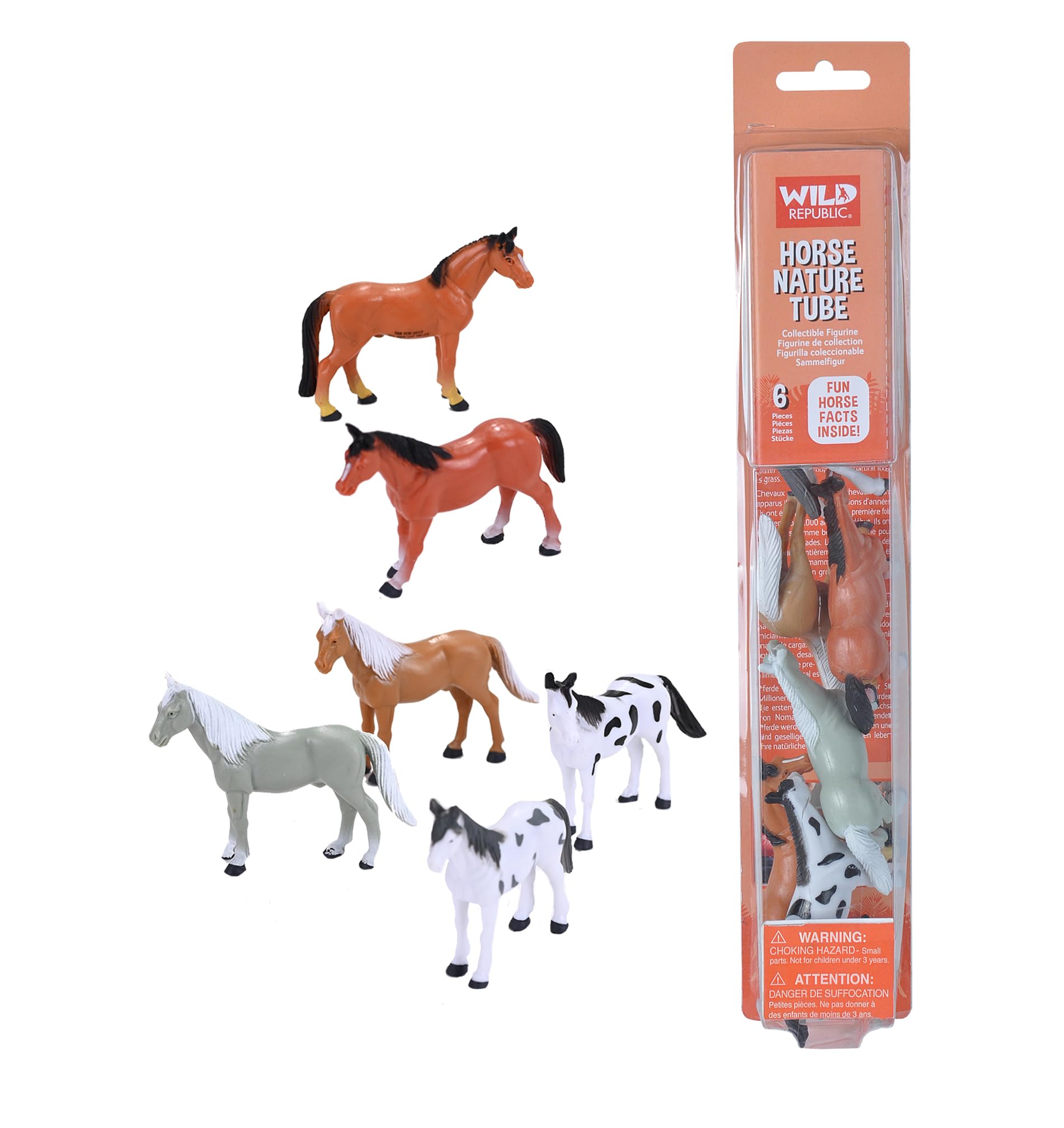 Amazon.com: Wild Republic Horse Figurines Tube, Horse Action
